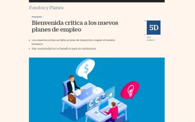 Participación en el artículo de Cinco Días: «Bienvenida crítica a los nuevos planes de empleo»