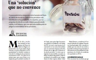 «Vincular las pensiones al IPC», Globalbrok colabora en el artículo de la revista Inversión analizando los contras de tal medida