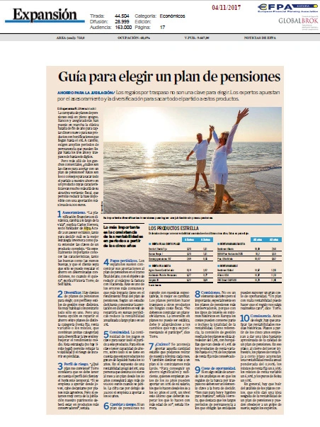 pensiones Globalbrok colabora en el diario Expansion_6-11-2017